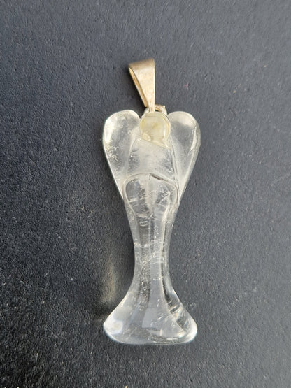 Pendentif Ange Cristal de roche