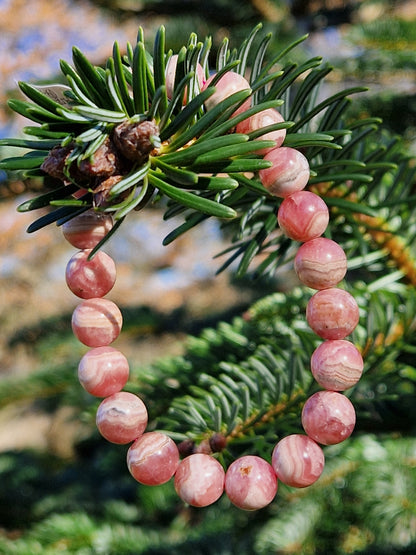 Bracelet Rhodochrosite (3 tailles de perles)