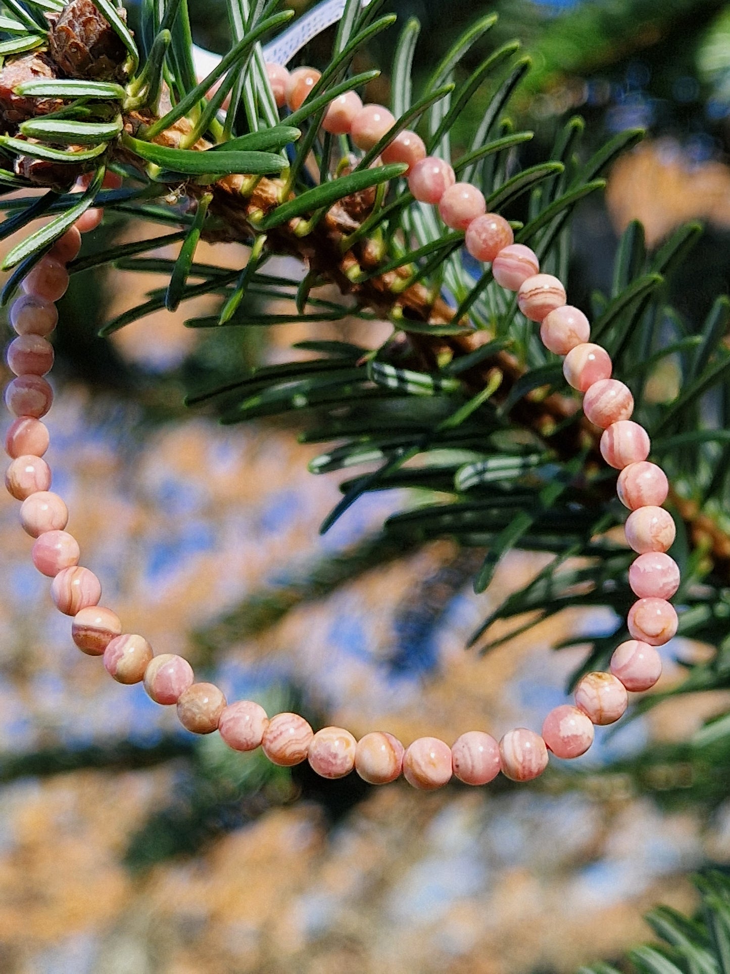 Bracelet Rhodochrosite (3 tailles de perles)