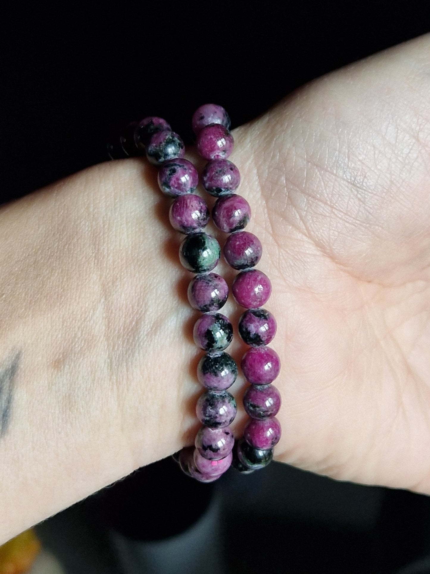 Bracelet Rubis (traces Zoïsite)