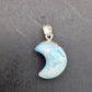 Pendentif Larimar Lune (à choisir)