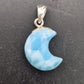 Pendentif Larimar Lune (à choisir)