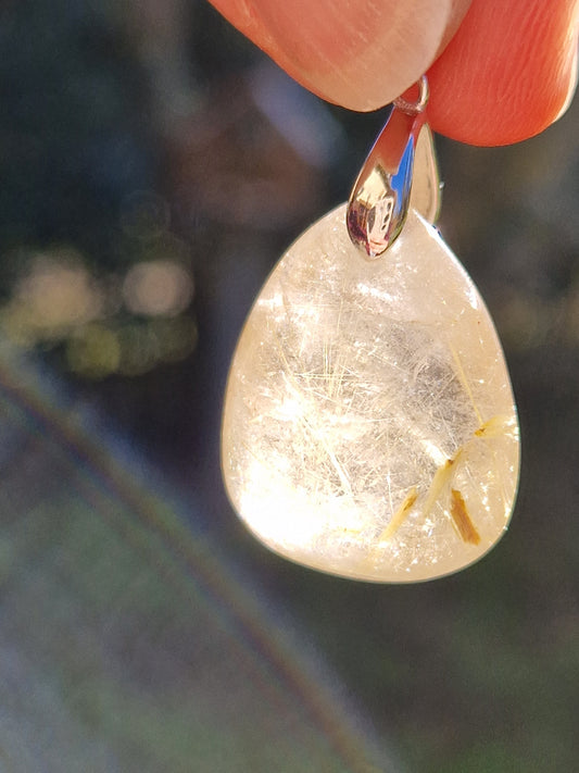 Pendentif Quartz rutile A