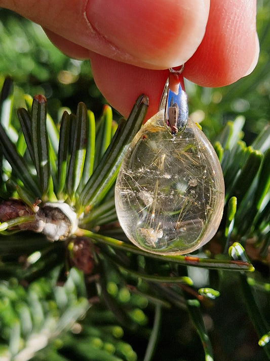 Pendentif Quartz rutile B