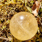 Sphère Calcite optique miel C