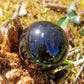 Sphère Obsidienne dorée OD2